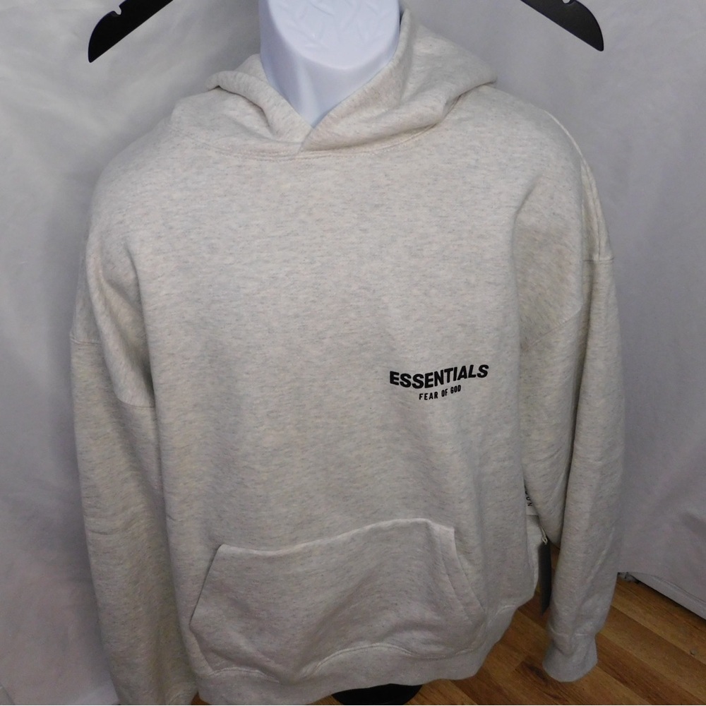 Fear of God Essentials Oatmeal/ Light Heather Hoodie